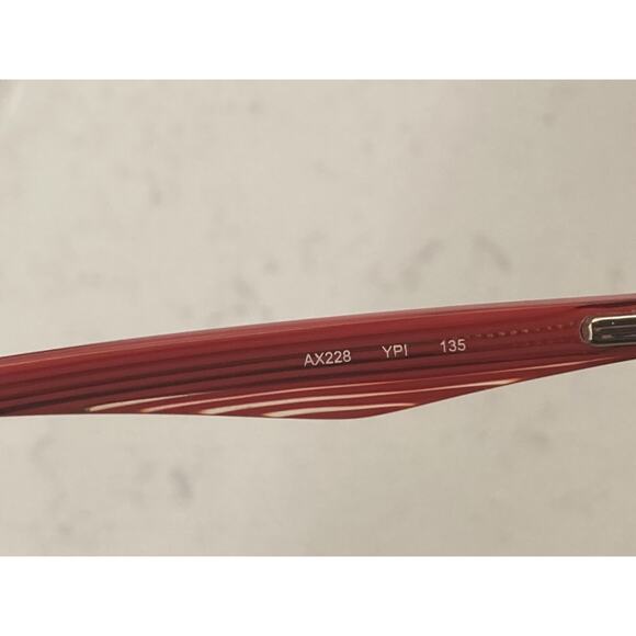 ARMANI EXCHANGE AX228 YPI 135 Red Metal ** FRAMES ONLY ** With Original Case - Picture 4 of 7